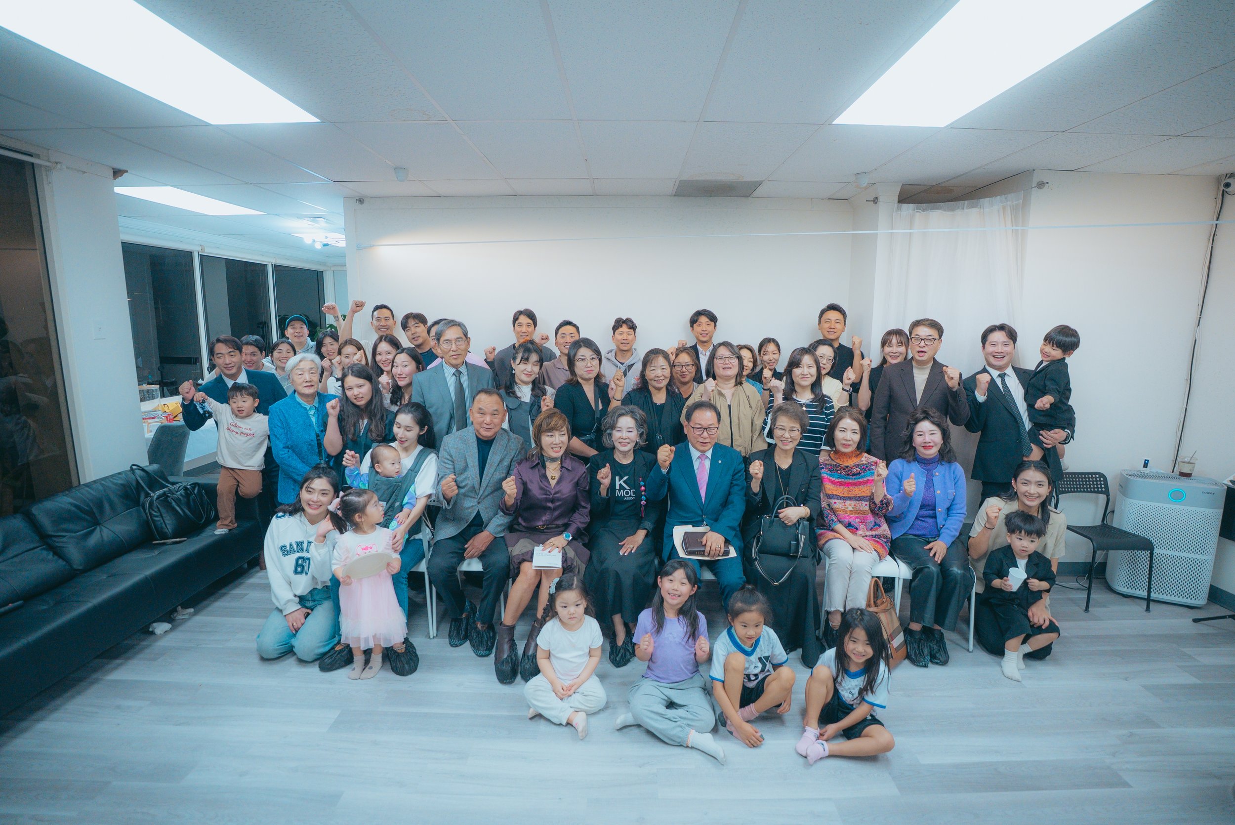 Members and families of Winners Chamber Choir Foundation gathered together